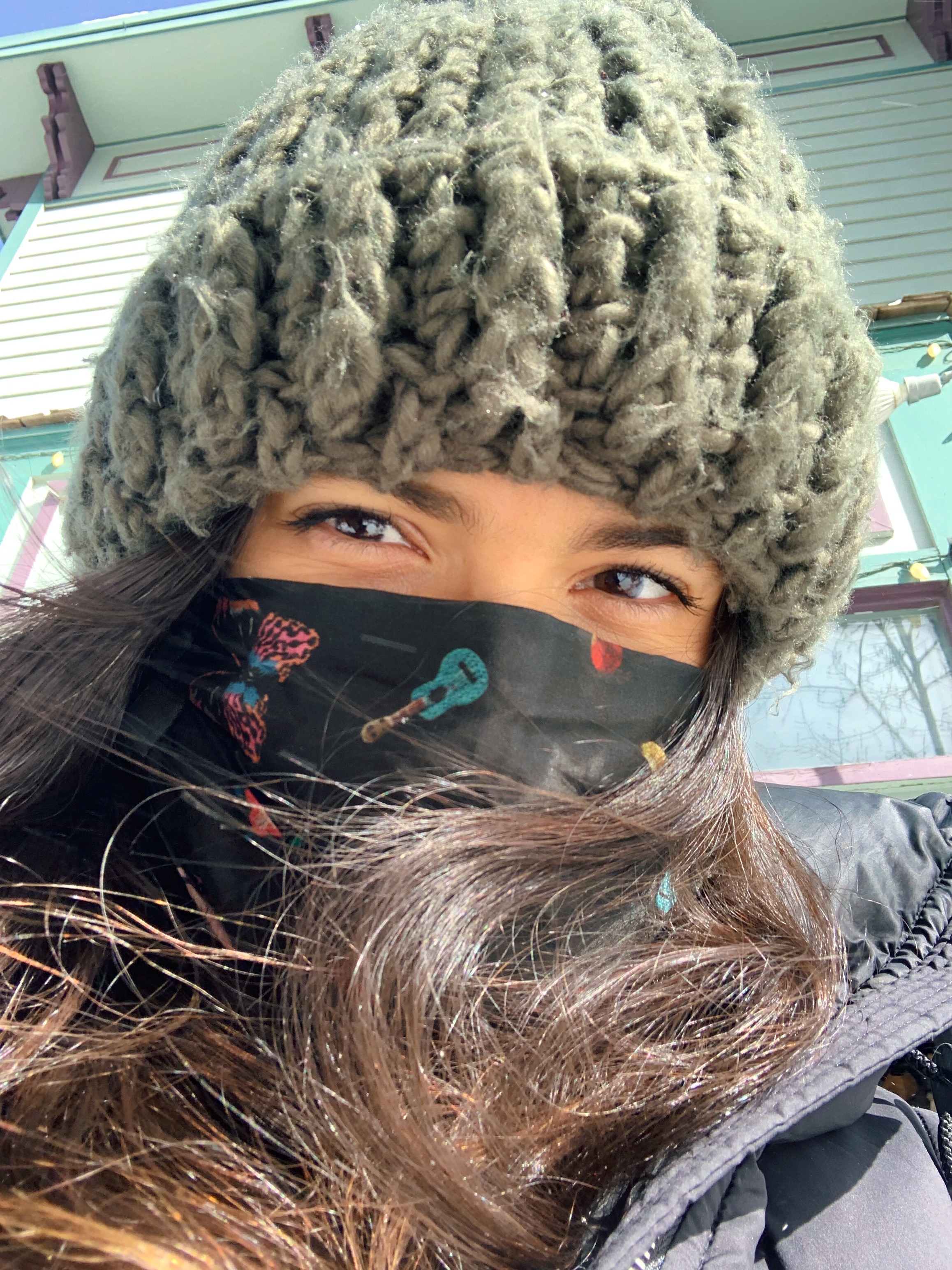 selfie mask snow breck silk johnny was